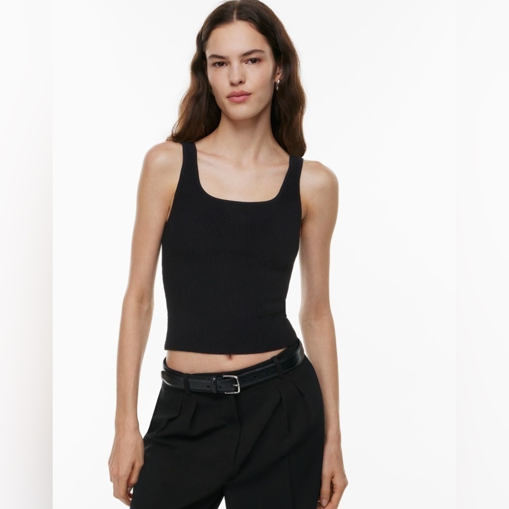 Aritzia Babaton Sculpt Knit Squareneck Tank